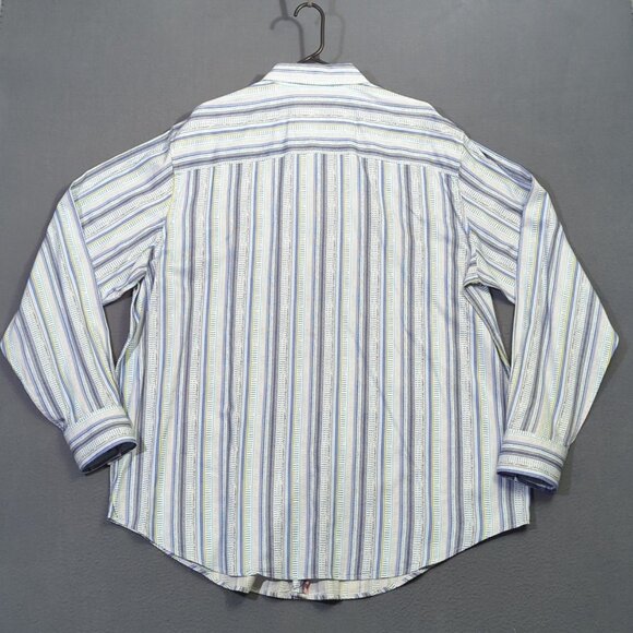 Robert Graham Shirt Men's 2XLT Tall Multicolor Flip Cuff Long Sleeve Button Up - Picture 9 of 11